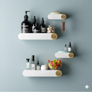 Pack of 2 Bathroom Shelf for Wall