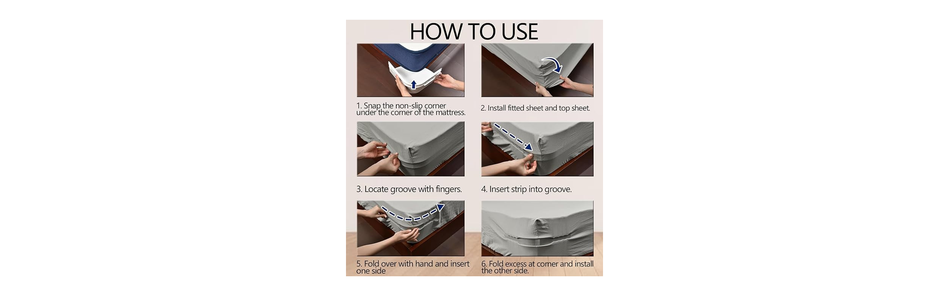 MEZON Bedsheet Holder Straps