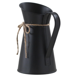 Black Iron Flower Vase