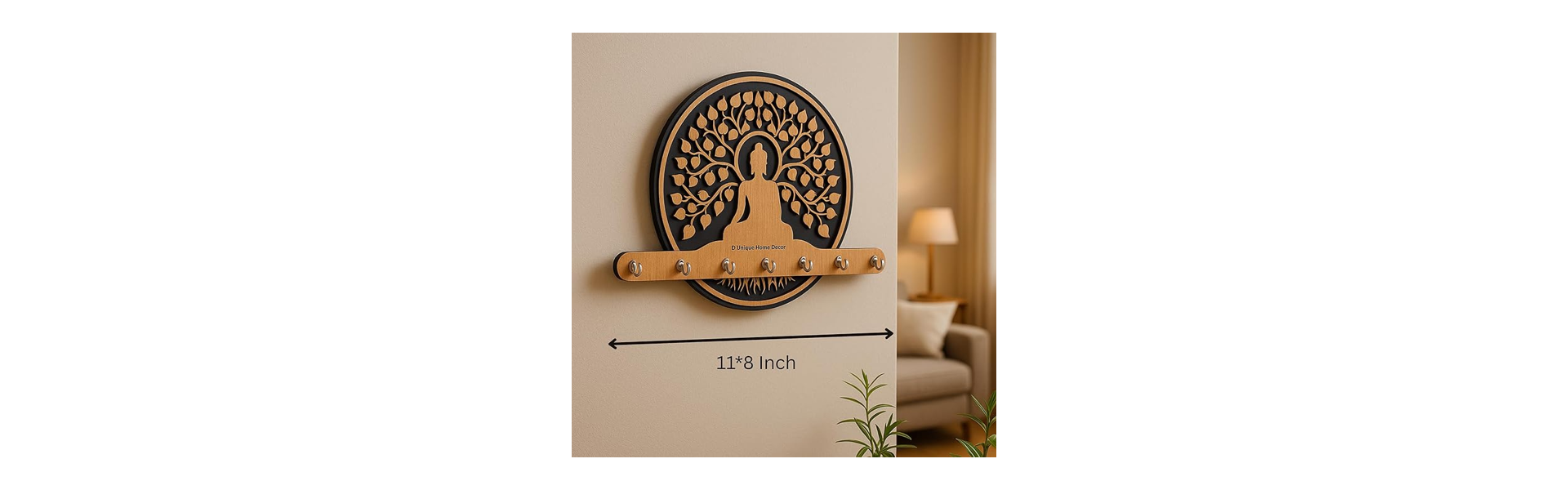 Premium 3D Wooden Key Holder
