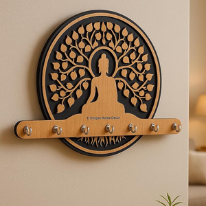 Premium 3D Wooden Key Holder