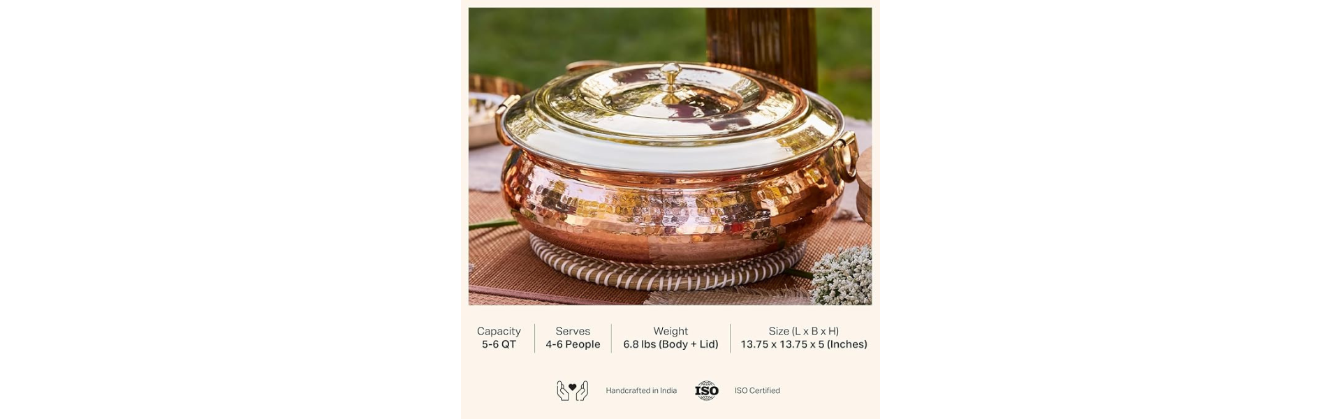 P-TAL Copper Hammered Lagaan 4L