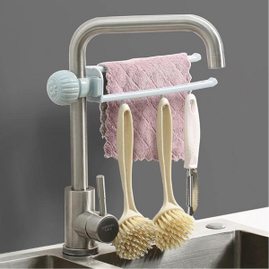 Faucet Mount Kitchen Sponge Holder Brush Drainage...