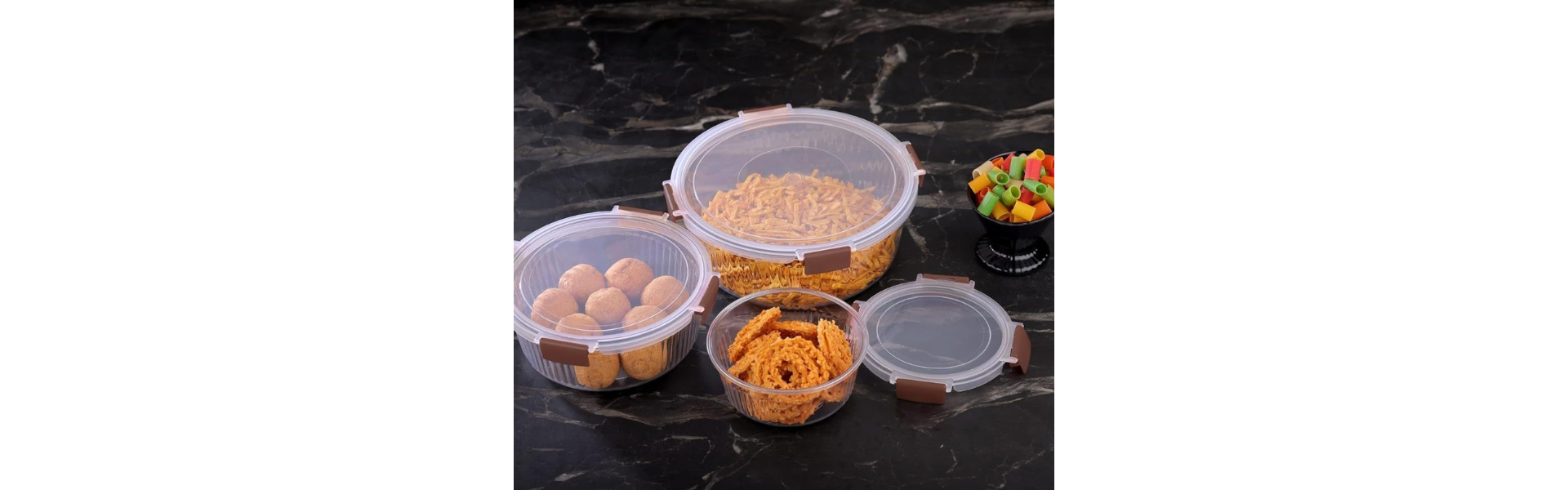 Qshare 3 Pcs Fridge Storage Container