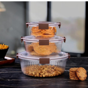 Qshare 3 Pcs Fridge Storage Container