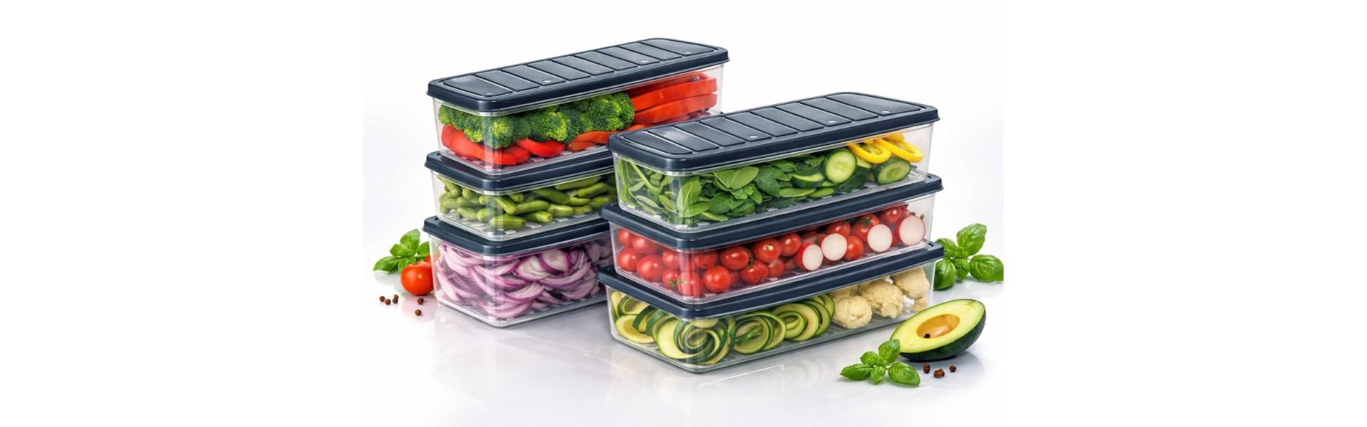 Fridge storage containers
