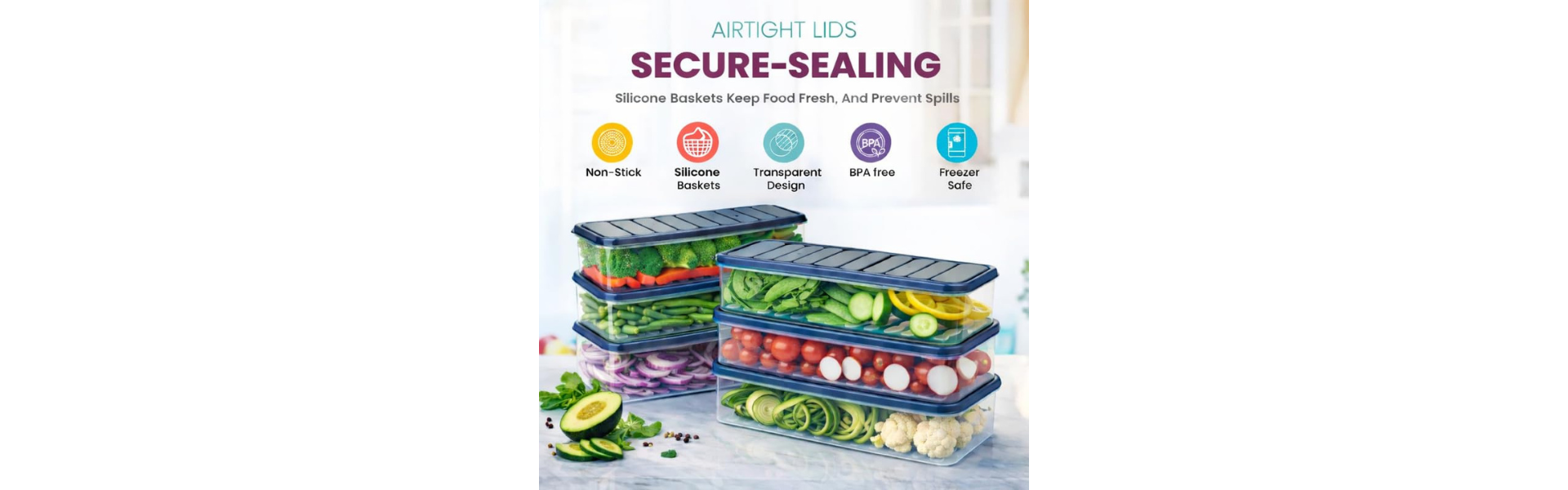 Fridge storage containers