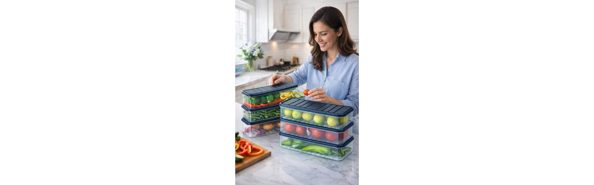Fridge storage containers