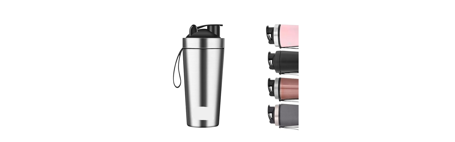 Premium FIT-X 1000ml Stainless Steel Gym Shaker Bottle