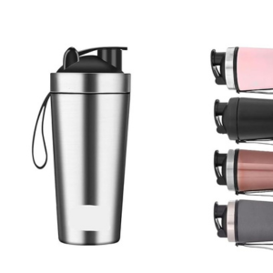 Premium FIT-X 1000ml Stainless Steel Gym Shaker Bottle