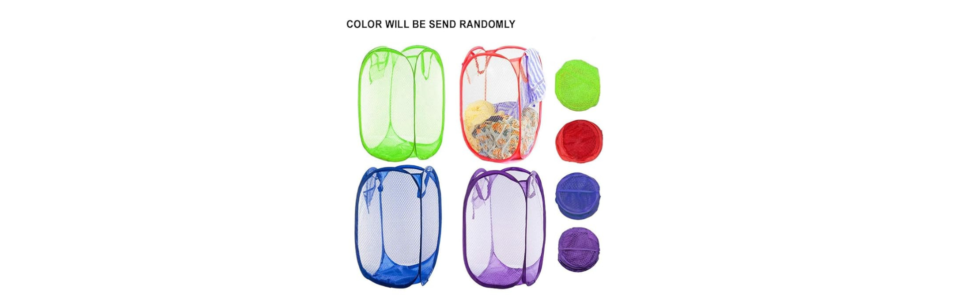 INAAYA Mesh Laundry Basket| Portable Laundry Bag...