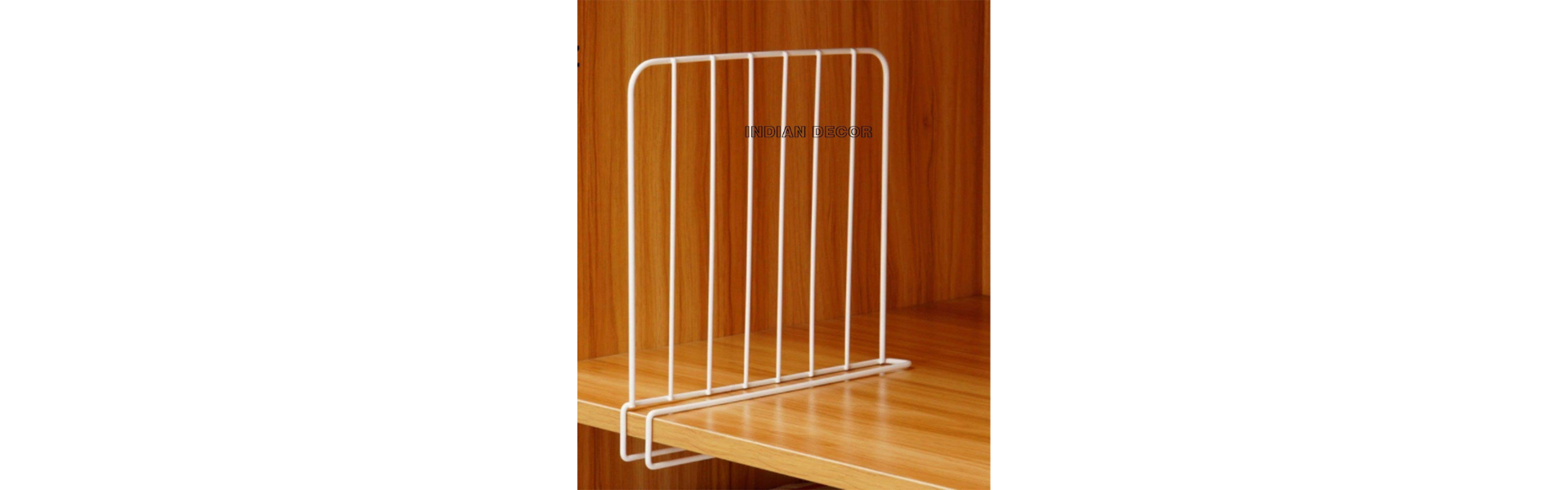 INDIAN DECOR Wooden Racks Closet Shelf Organiser
