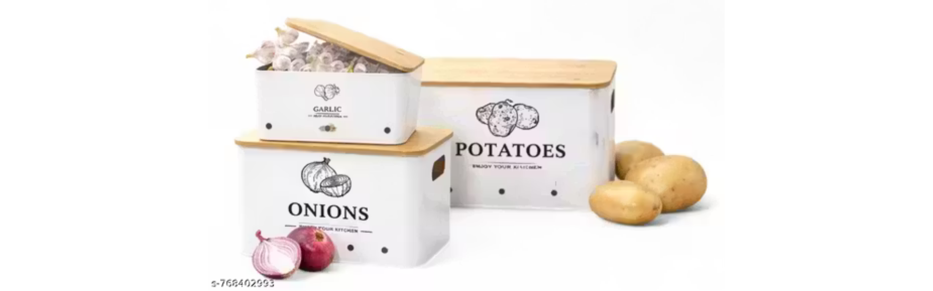 Kitchen Vegetable Storage Set of 3