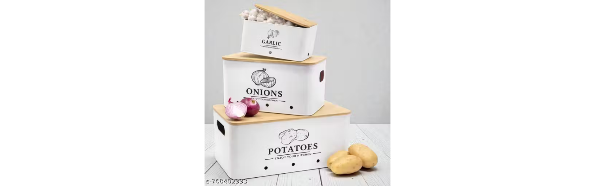 Kitchen Vegetable Storage Set of 3