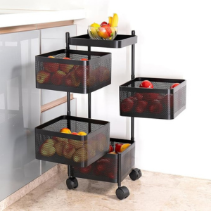 Kitchenwell Metal Multi-Purpose Trolley Storage...