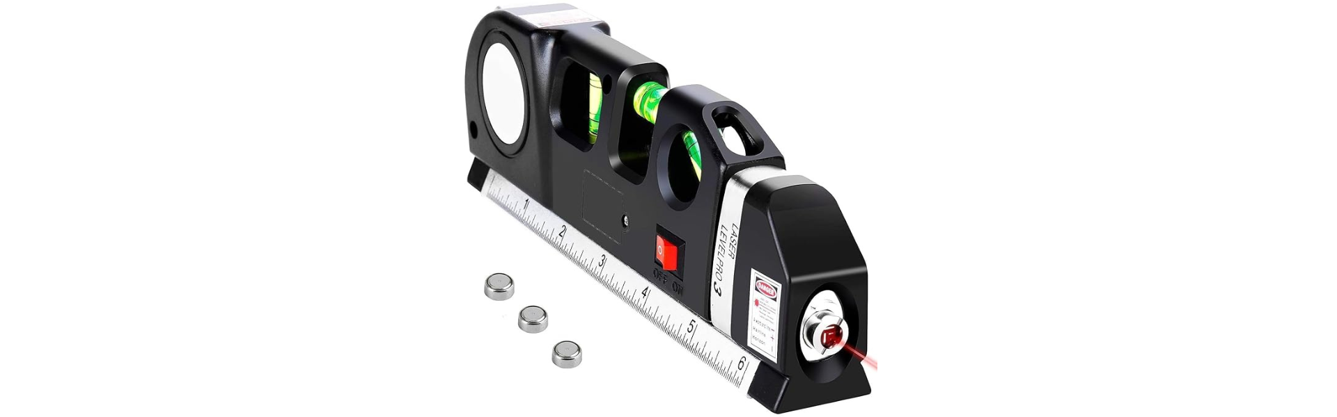 Laser Level Kit with Metric Ruler
