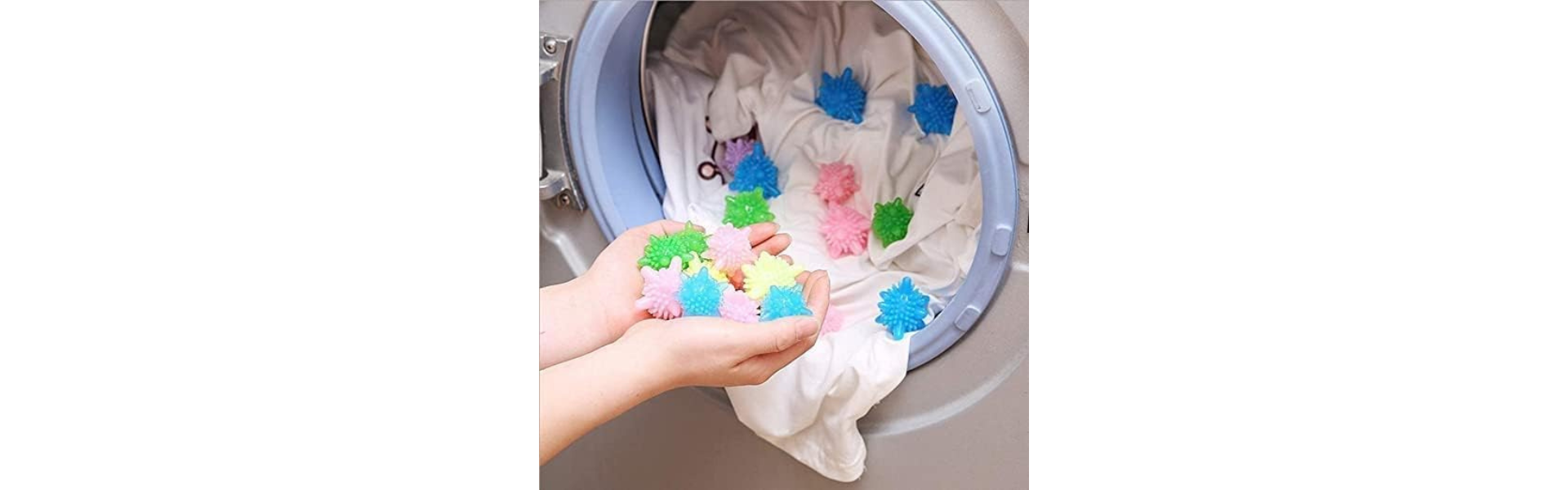 12-Pack Reusable Laundry Balls for Washing Machine