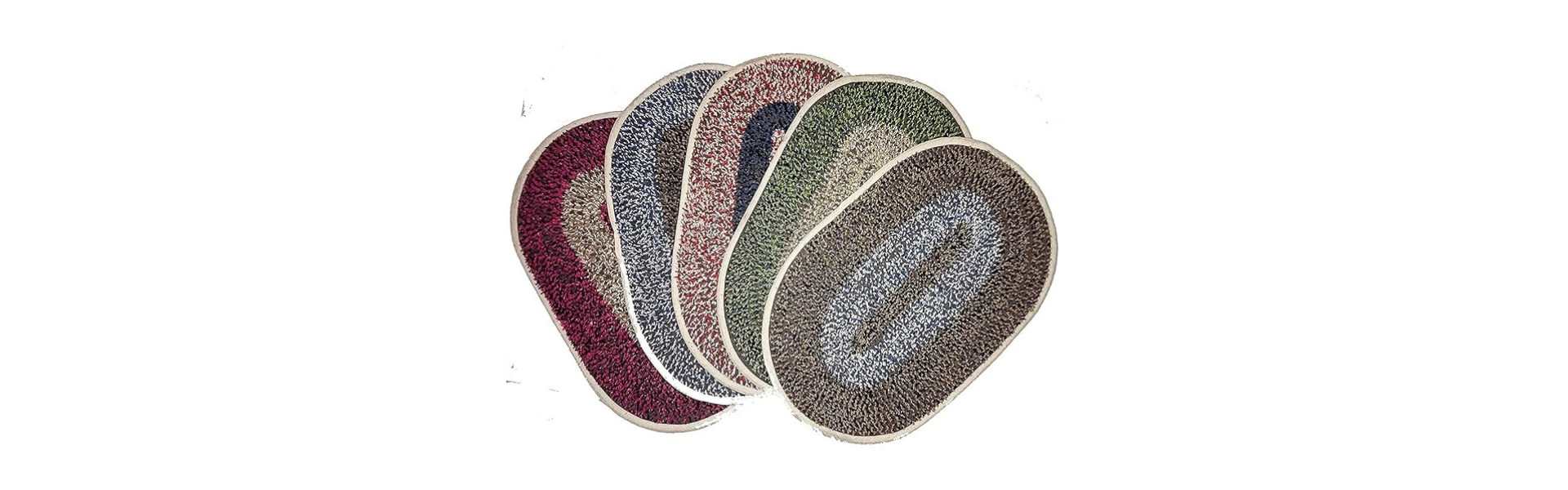 Malik Enterprise Cotton Oval Door Mat for Bedroom...