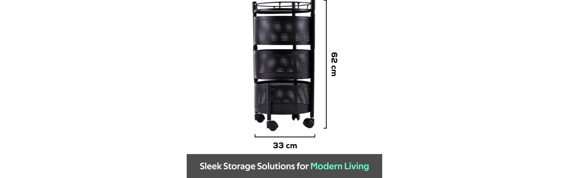 Metal Rotating Kitchen Vegetable Storage Rack