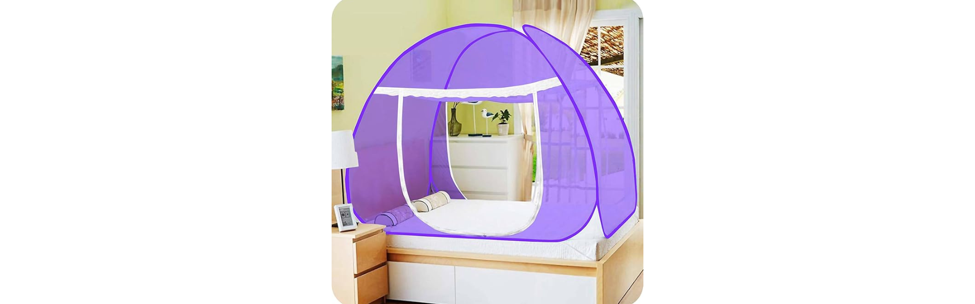 Polyester Foldable Double Bed Machardani Stand...