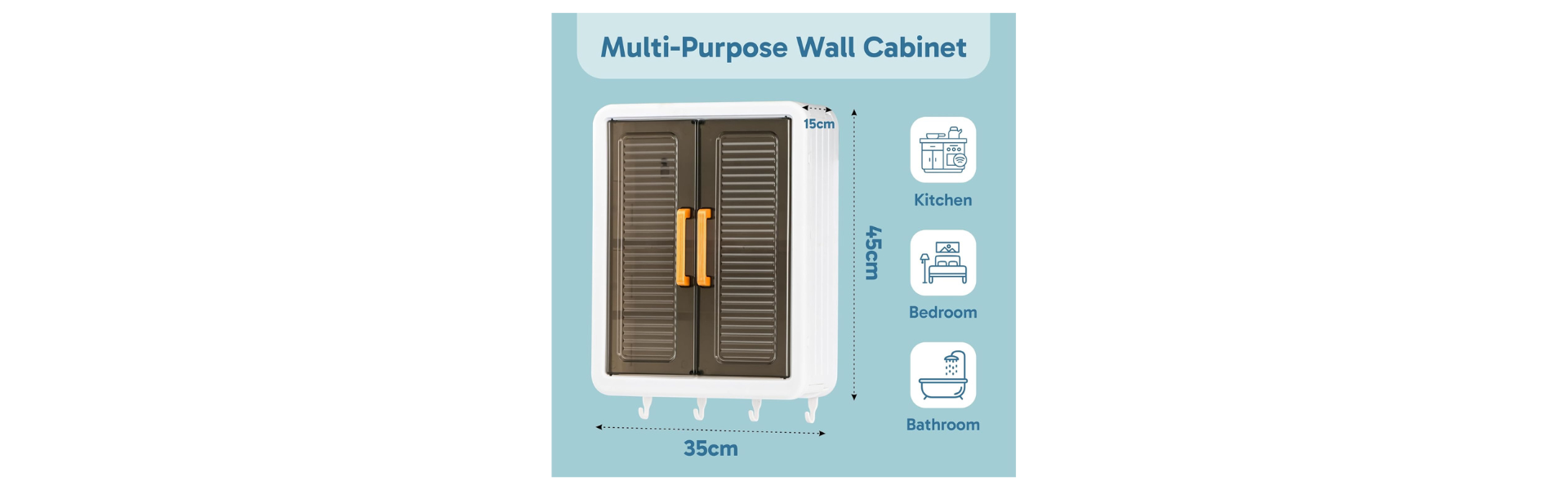 Kuber Industries Plastic Wall Mounted Storage...