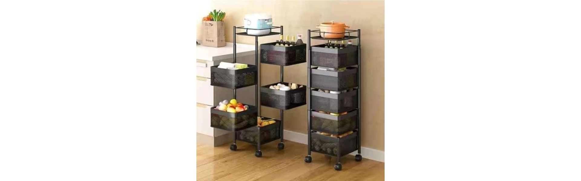 Multi-Purpose Trolley Storage Organizer and...