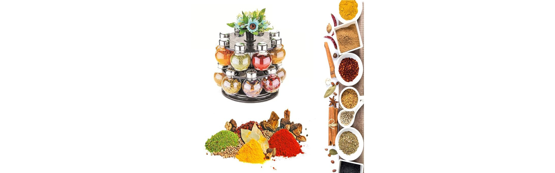 Multipurpose Plastic Big Revolving Spice Rack 16...