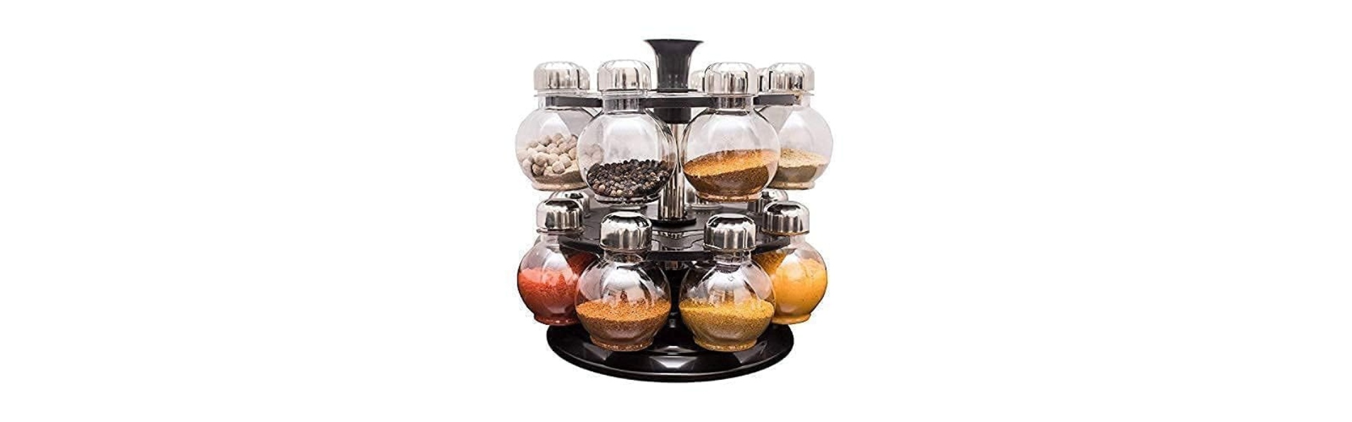 Multipurpose Plastic Big Revolving Spice Rack 16...
