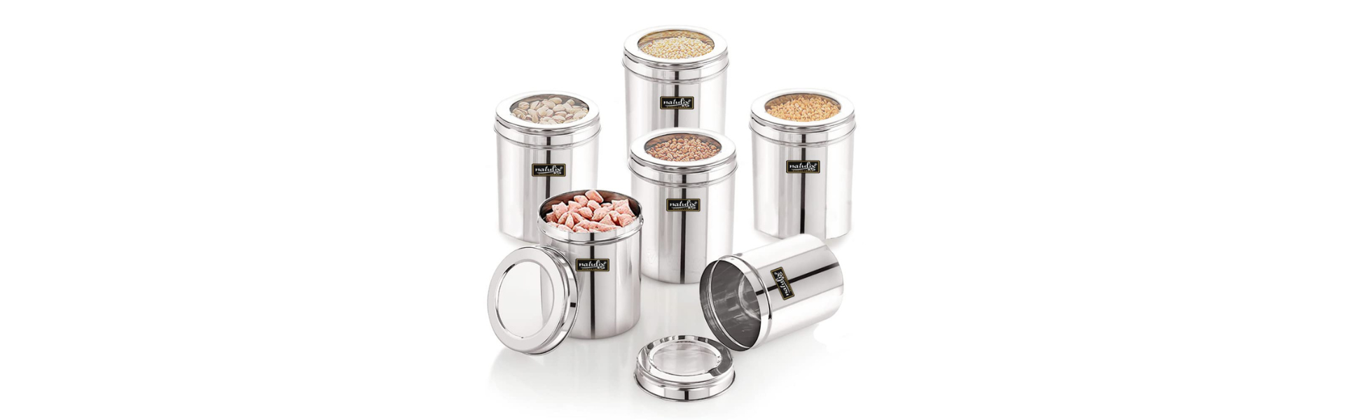 NATULIX Stainless Steel Containers for kitchen