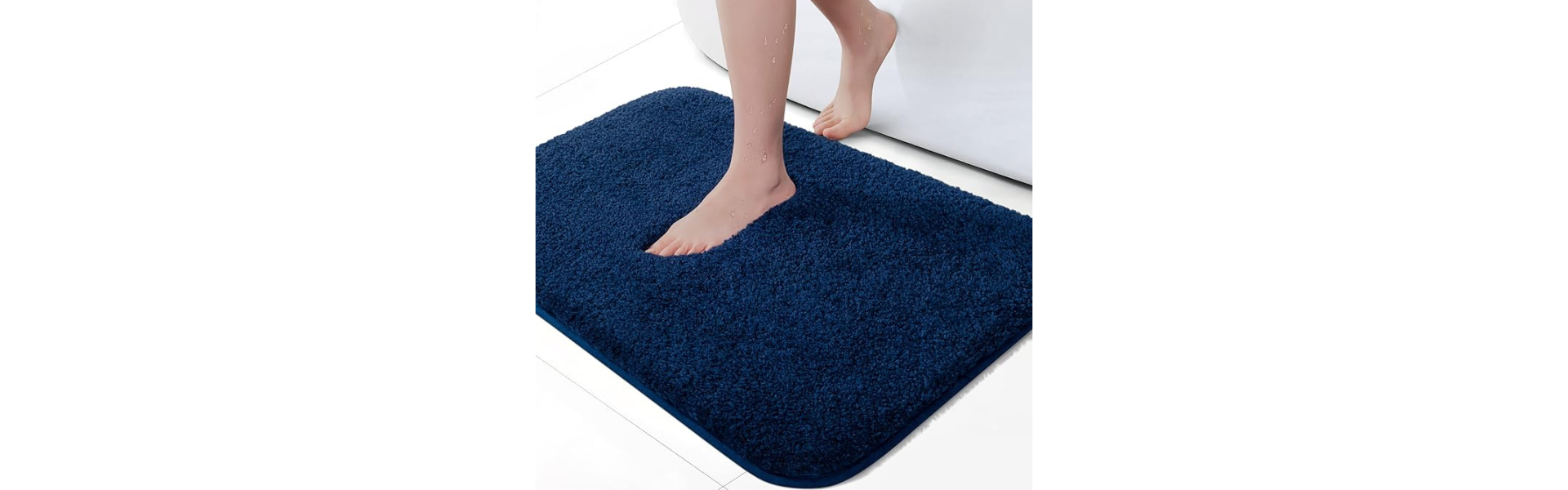 24 x 16 Non Slip Bathroom Rugs Durable Soft...