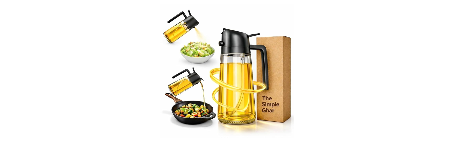Oil Sprayer Bottle 500ML Glass