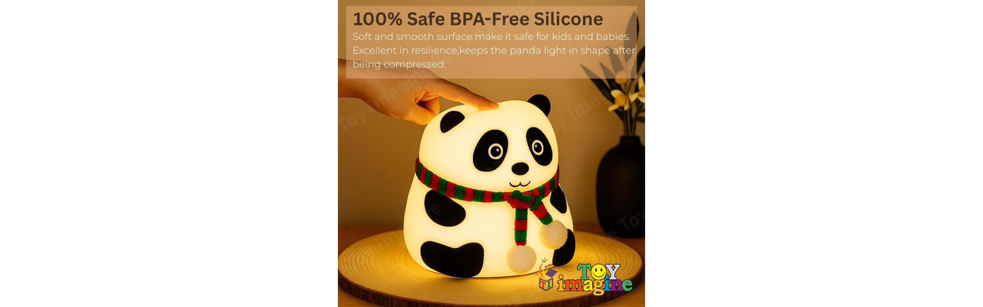 Toy Imagine Panda Night Light for Kids