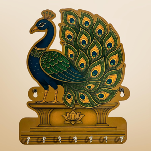 Royal Peacock Key Holder