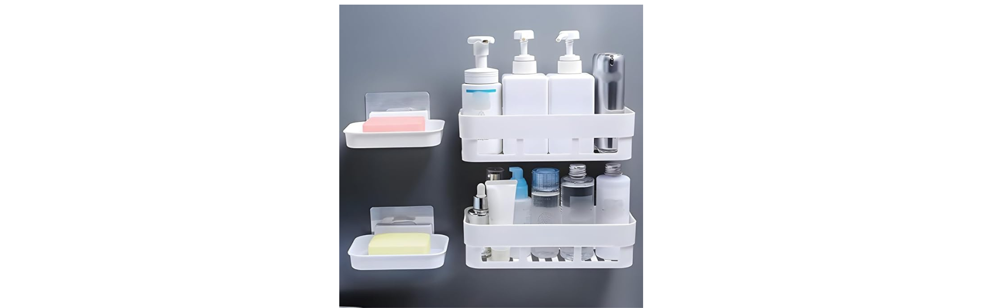 Plastic Self Adhesive Multipurpose Wall Mount...