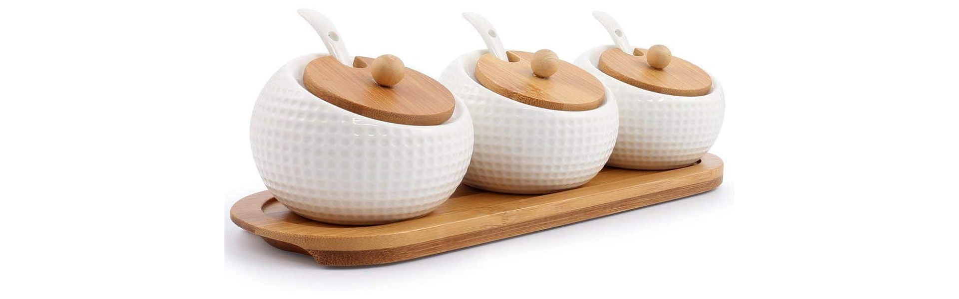 Porcelain Condiment Jar Spice Container