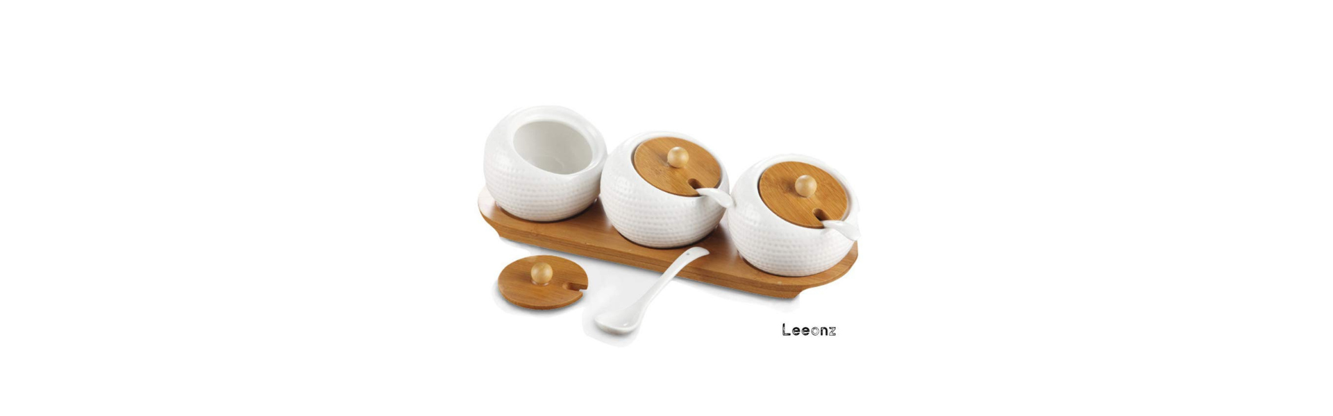 Porcelain Condiment Jar Spice Container