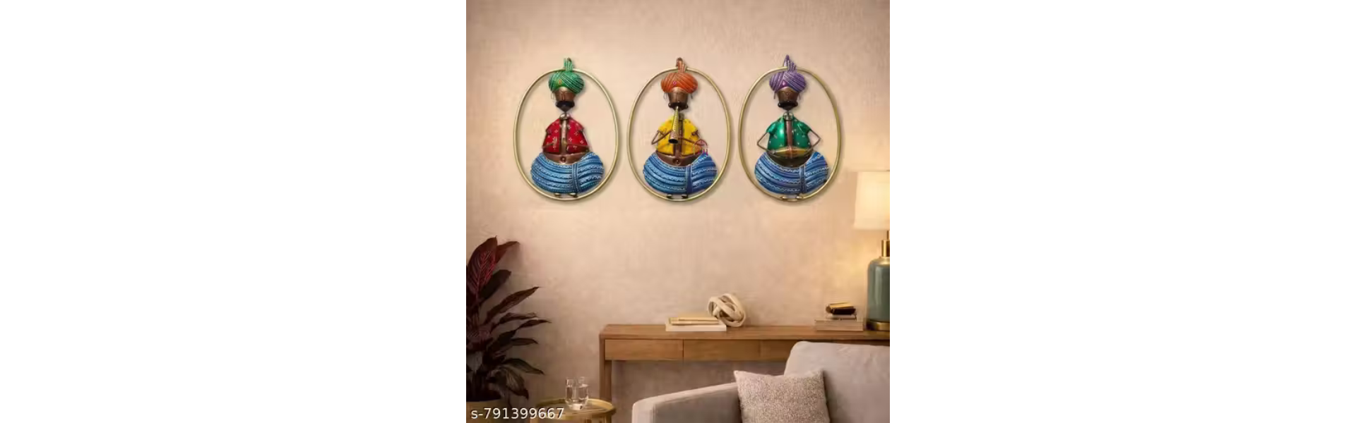 Handmade Rajasthani Musician Wall Art