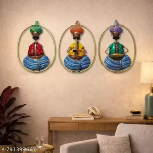 Handmade Rajasthani Musician Wall Art