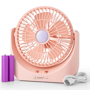 Rechargeable Table Fan with LED
