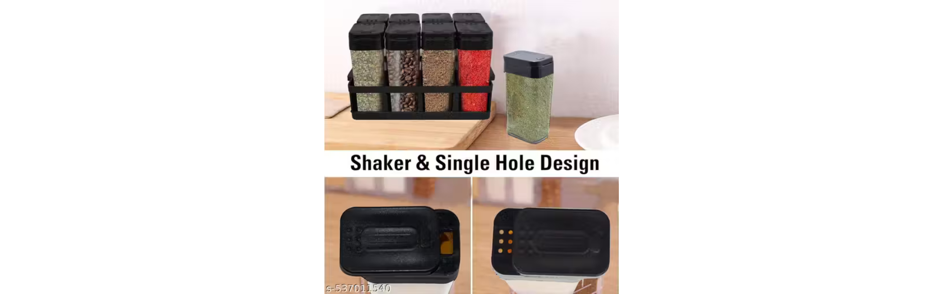 Spice Jar Set with Rack