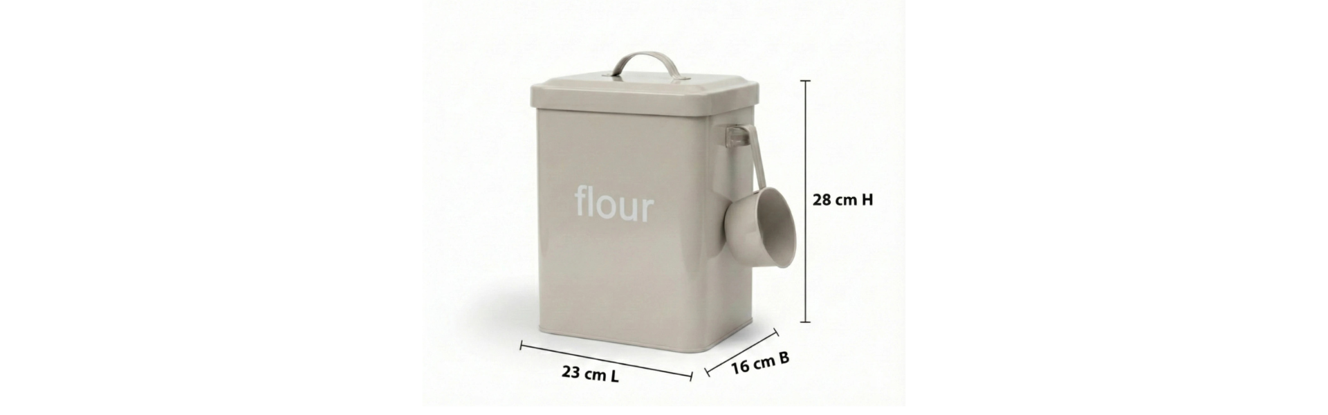 Stan99 Iron Grocery Container  - 8 L (Light Brown)