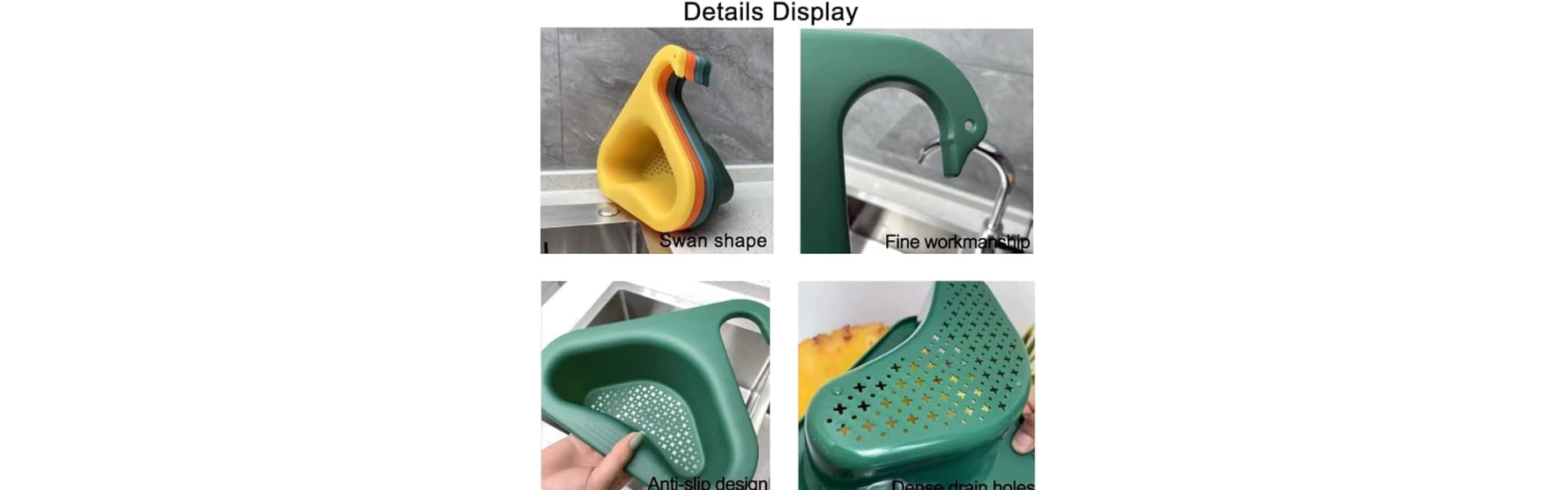 Swan Drain Basket for Kitchen Sink