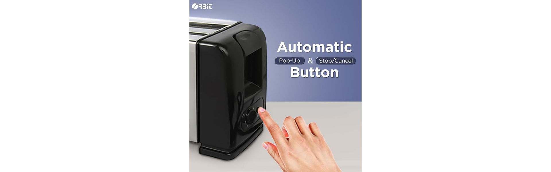 Orbit 4-Slice Pop-Up Toaster