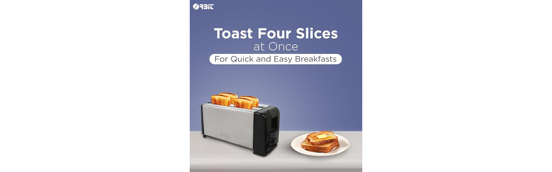 Orbit 4-Slice Pop-Up Toaster
