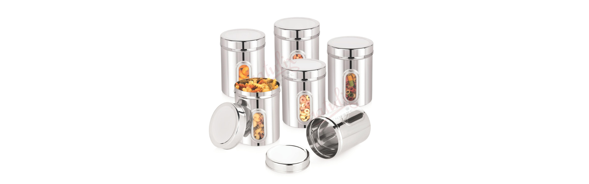 VISAXMI 1 Kg Stainless Steel Containers for kitchen