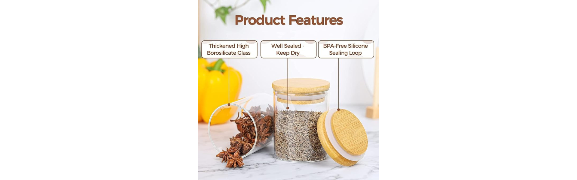 VRS MALL Spice Jars