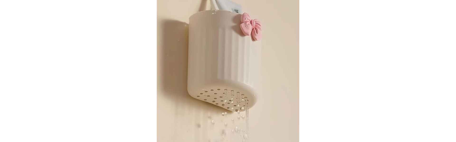 Wall Mount Makeup Brush Organizer Modern Plastic...