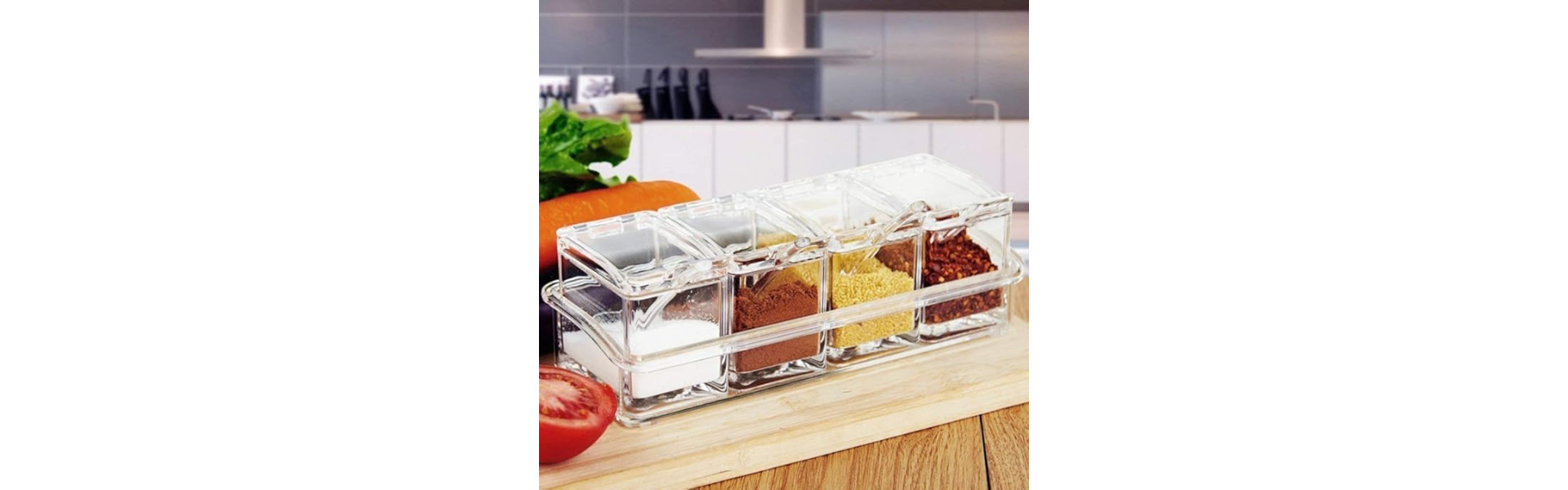 YOGI Store Crystal Seasoning Acrylic Box Pepper...