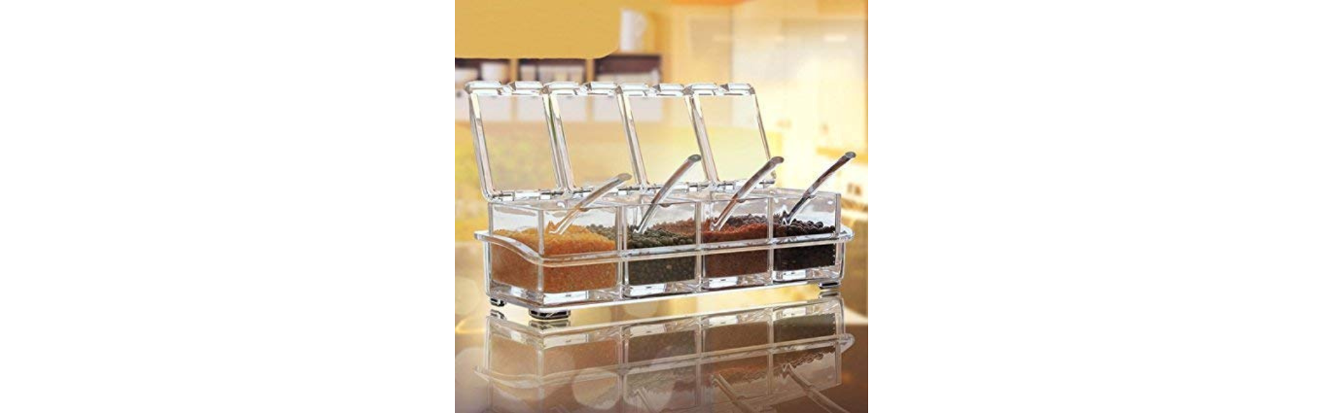 YOGI Store Crystal Seasoning Acrylic Box Pepper...