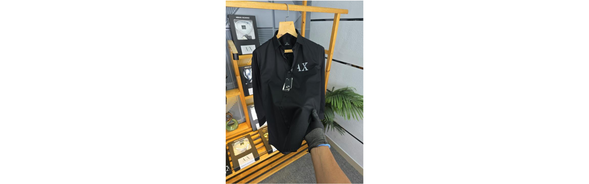 New Pocket Logo Shirt Black